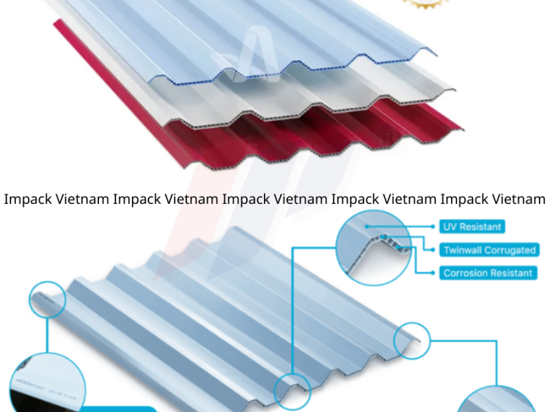 Tấm lợp nhựa uPVC hai lớp Alderon Twinwall Corrugated